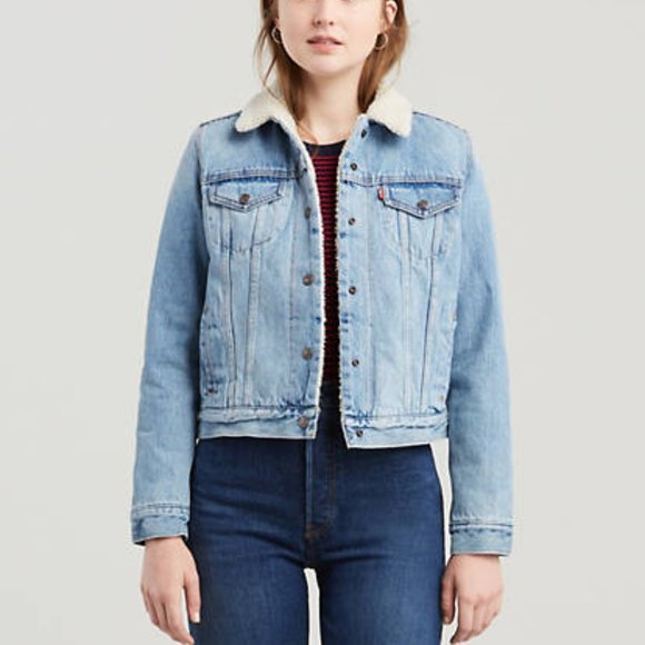 Levi's Jackets & Blazers - Levi's Sherpa Trucker Denim Jacket